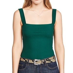 Reformation Green Square Neck Tank